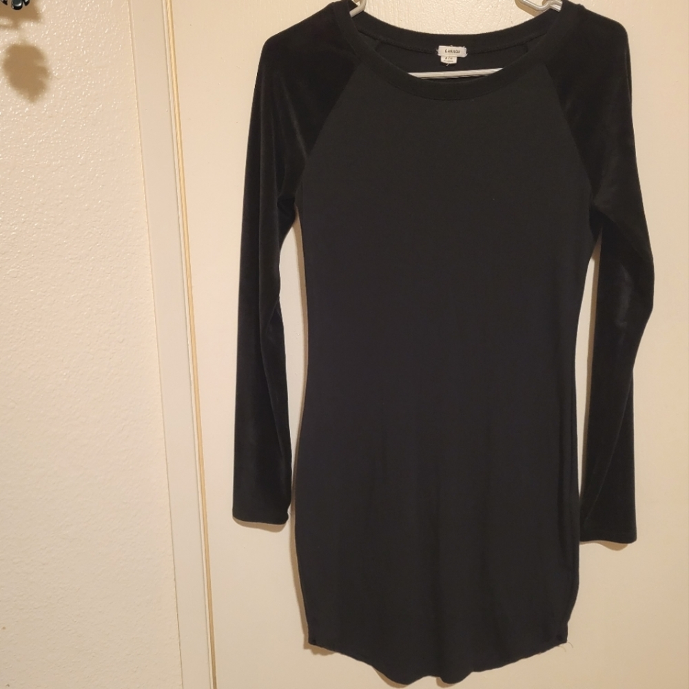 GARAGE Black Long Sleeve Dress Size M